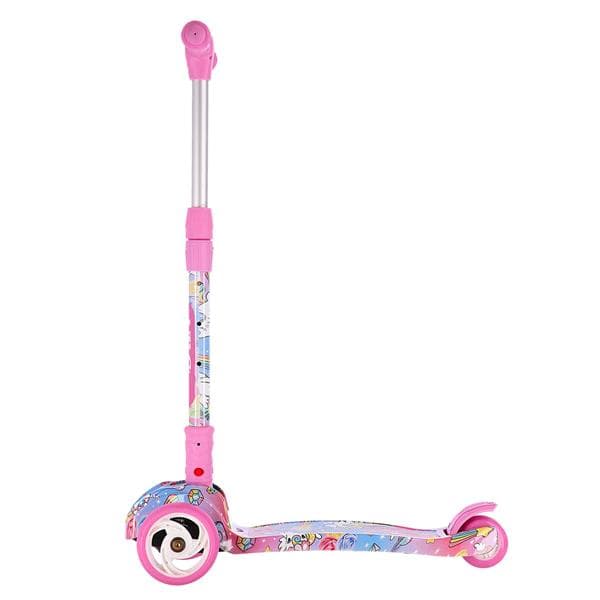 HLB15 PINK LED BØRNESCOOTER NILS SJOV