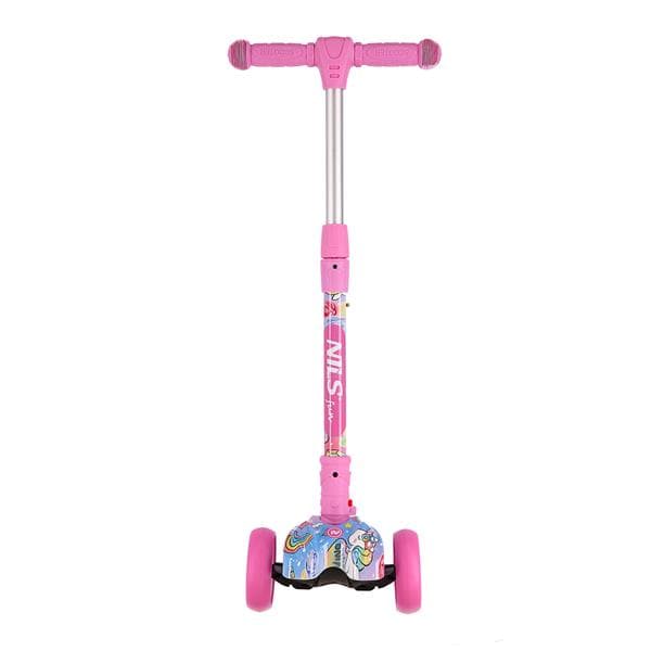 HLB15 PINK LED BØRNESCOOTER NILS SJOV