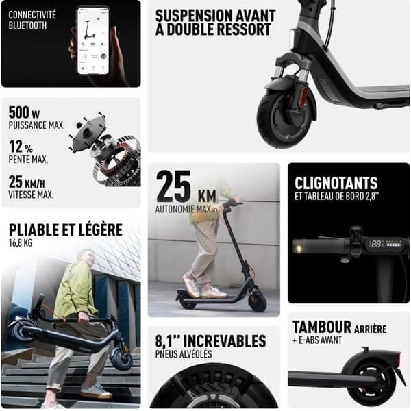 Elscooter - SEGWAY - E2 plus II - 500 W - 8"