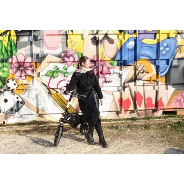 Elektrisk balanscykel - URBANGLIDE - 160 SVART - 36V - 350W - 16" däck - Räckvidd 18KM - Maxhastighet 25KM/h