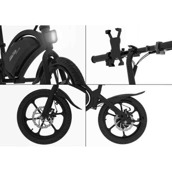 Elektrisk balanscykel - URBANGLIDE - 160 SVART - 36V - 350W - 16" däck - Räckvidd 18KM - Maxhastighet 25KM/h
