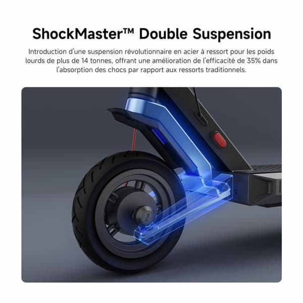 Elskoter - NAVEE S40 - Elskoter - 700W Max - 7,65Ah - 10" däck - Räckvidd 40 km - Svart