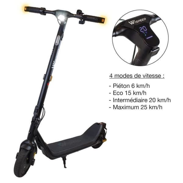 Wispeed C8-40 Pro 250 W Elskoter Svart