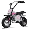 Miniatyrbild 1 av 4: Elmotorcykel för barn 3-12 år - EVERCROSS - 300W - 100.8Wh Grå Rosa