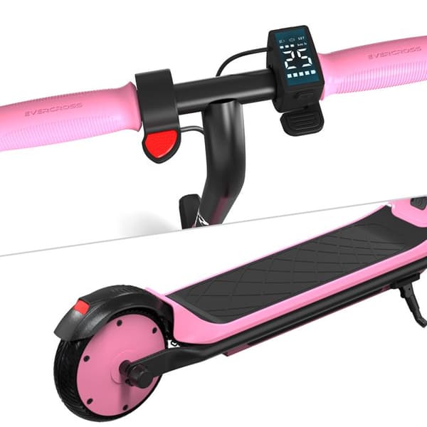 Elektrisk Sparkcykel för Barn 6-12 År 5.2Ah EVERCROSS TECH - E6 Rosa