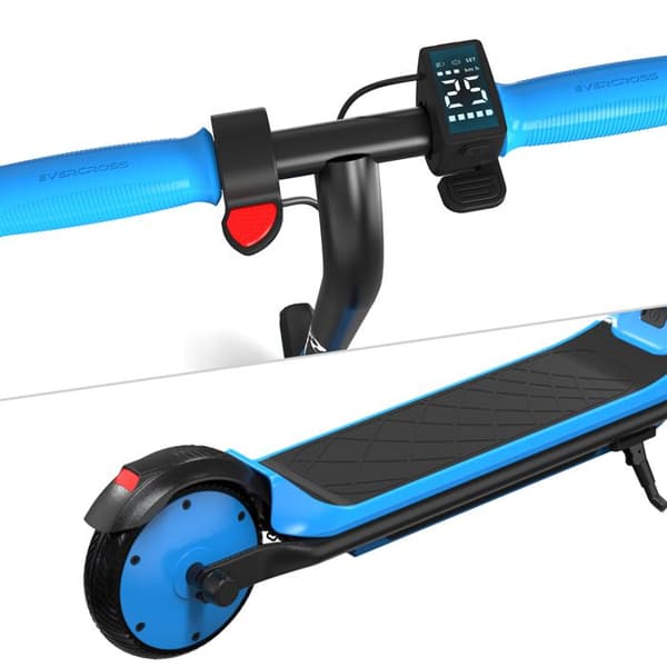 Trottinette Elektrisk för Barn 6-12 År 5.2Ah EVERCROSS TECH - E6 Blå