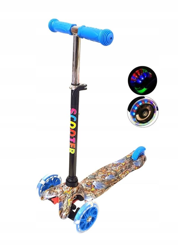 Trehjulet balancescooter LED FORSKELLIGE DESIGN