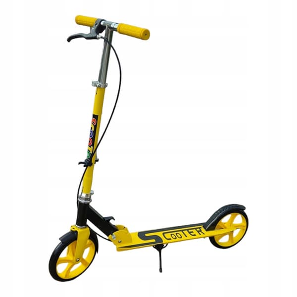 SCOOTER STORA HJUL 20cm för BARN Vuxen HANDBROMS