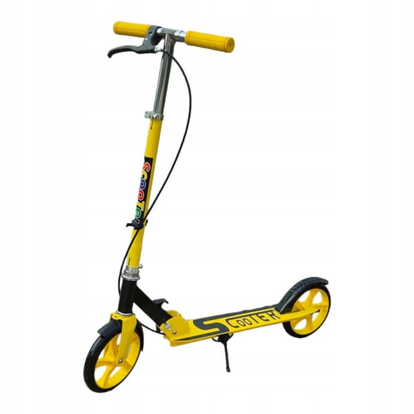 SCOOTER STORA HJUL 20cm för BARN Vuxen HANDBROMS