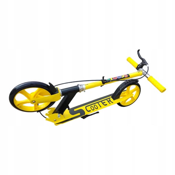 SCOOTER STORA HJUL 20cm för BARN Vuxen HANDBROMS