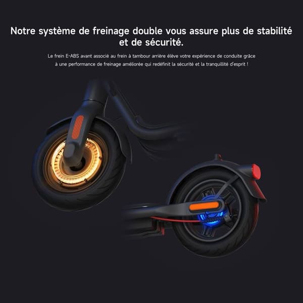 NAVEE V25 Elektrisk Scooter för Vuxna - Räckvidd 25 km, 25 km/h, Motor 600W, Vattentålighet IPX5, 10" Däck, Fällbar - Svart