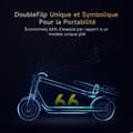 Miniatyrbild 2 av 6: Trottinette Elektrisk NAVEE V50i Pro, 50 km Räckvidd, Max 25 km/h, 120 kg Maxlast, Motor 700W, Fällbar, BMS, Fällbar-Svart