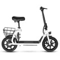Miniatyrbild 5 av 6: Samebike SM-C02 hopfällbar elektrisk sparkcykel med säte, Motor 500W, 36V 13Ah batteri, 14" däck, Dubbel skivbroms Gasreglage - Röd