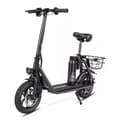 Miniatyrbild 6 av 6: Samebike SM-C02 hopfällbar elektrisk sparkcykel med säte, Motor 500W, 36V 13Ah batteri, 14" däck, Dubbel skivbroms Gasreglage - Röd