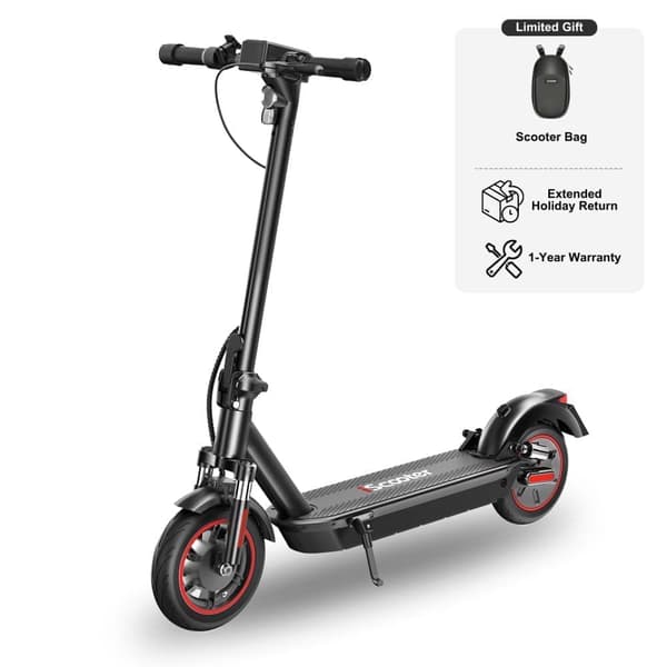 iScooter i10Max elektrisk scooter - 750W motor, 96 km rækkevidde, smarte lys, iScooter APP, 10" vejdæk