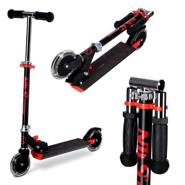 HD120L LED SORT-RØD NILS EXTREME SCOOTER