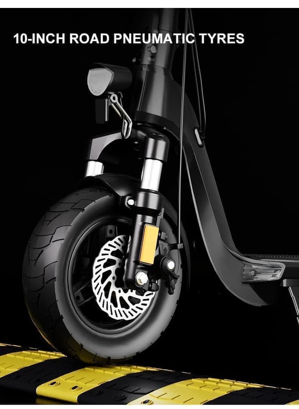 JOYOR - JOYOR C10E Elektrisk Scooter - 500W Motor 48V10.4AH Batteri 10 Tommer Dæk Skivebremser ABE Certified Foldbar - Sort