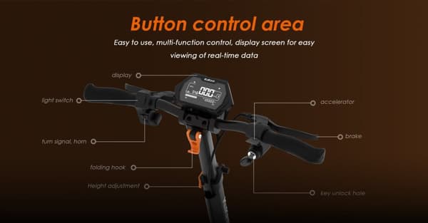 KUKIRIN G2 MAX elektrisk scooter 10*2,75'' terrængående dæk med pneumatisk gummi