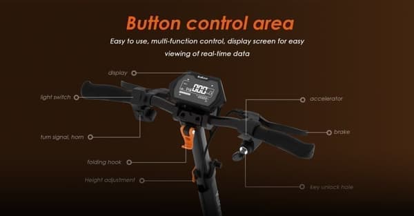 KUKIRIN G2 MAX elektrisk scooter 10*2,75'' terrængående dæk med pneumatisk gummi