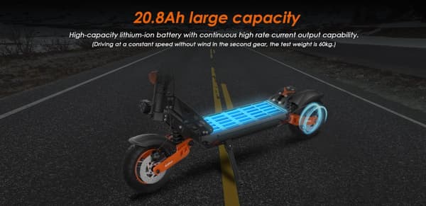 KUKIRIN G2 MAX elektrisk scooter 10*2,75'' terrængående dæk med pneumatisk gummi
