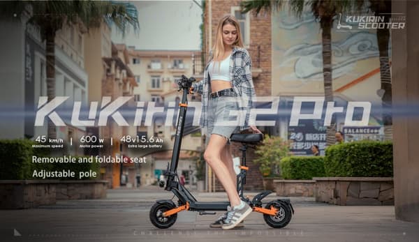 Elscooter KuKirin G2 Pro, svart