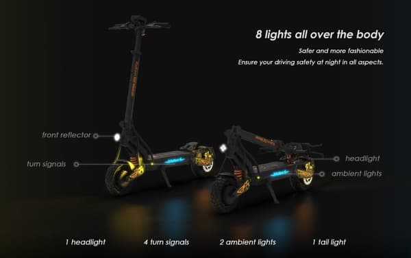 Elektrisk scooter KuKirin G2 Master, 1000W*2, 20,8Ah, sort