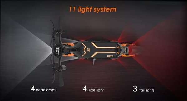 El-løbehjul KuKirin G3 Pro, sort