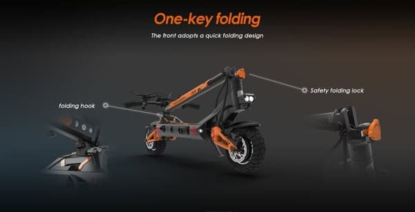El-løbehjul KuKirin G3 Pro, sort