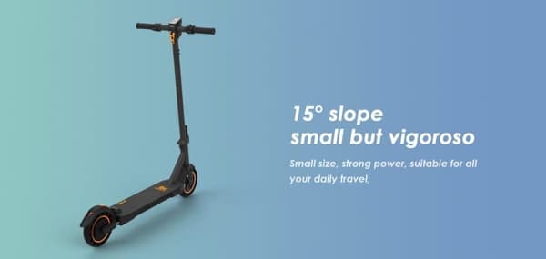 E-scooter KuKirin S1 Max 8'', sort