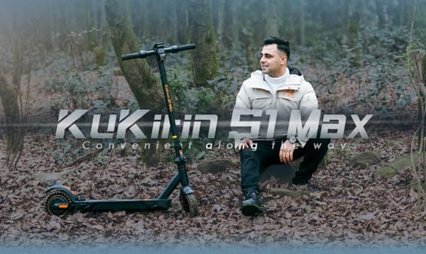 E-scooter KuKirin S1 Max 8'', sort