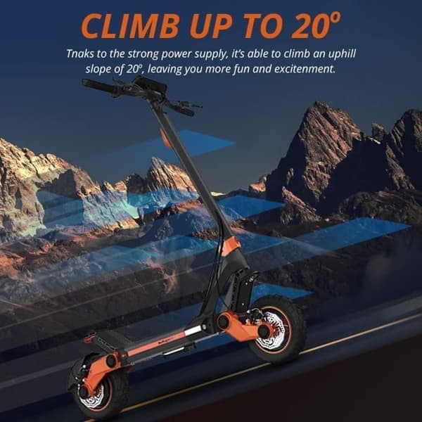 El-scooter för vuxna - KugooKirin G3 - Batteri 18AH - Hastighet 50KM-H - Maxbelastning 120KG