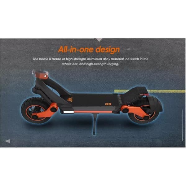 Trottinett Elektrisk KUGOO KIRIN G3 - 1200W Motor - Max Hastighet 60 km/h - Batteri 52 V 18 Ah - Svart