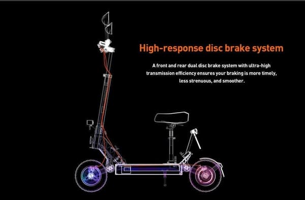 JOYOR S8E foldbar elektrisk scooter, 800W motor, 48V 26AH, 10 tommer dæk, 45 km/t, 80 km, NFC-skærm