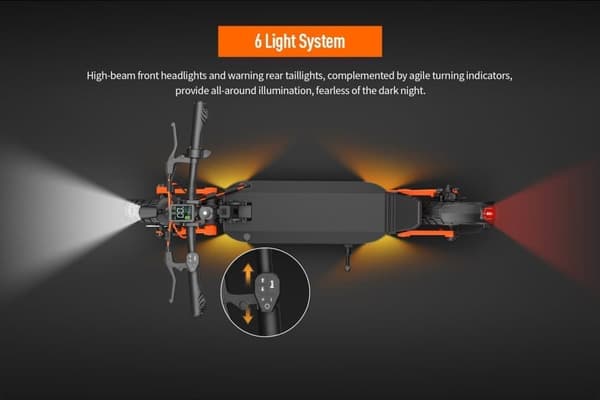JOYOR-S8-S-Z-foldbar elektrisk scooter 600W dobbeltdrevsmotorrækkevidde-80 km - 10-tommer terrængående dæk for og bag hydraulisk