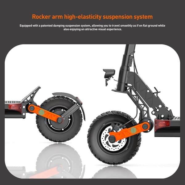 JOYOR S8-S-Z taitettava sähköskootteri, 600W*2 kaksoisvetomoottori, kantama 75 km, 10 tuuman maastorenkaat, hydrauliset etu- ja takajarrut