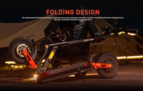 1,986 / 5,000 Joyor T10 Elscooter med 60V 18Ah Batteri | 75 km Räckvidd | 1000WX2 Motor | Hydrauliska Bromsar och Överlägsen Prestanda