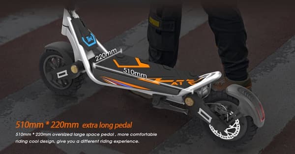 KuKirin A1 foldbar elektrisk scooter 10 tommer, 800W motor, 48V 13Ah batteri, maks. hastighed 45Km / t, skivebremse for og bag