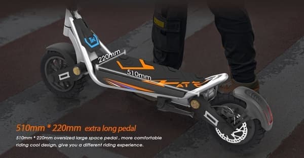 KuKirin A1 foldbar elektrisk scooter 10 tommer, 800W motor, 48V 13Ah batteri, maks. hastighed 45Km / t, skivebremse for og bag
