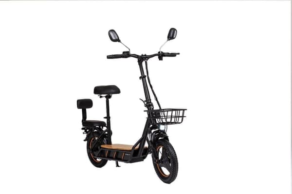 Kukirin C1 Pro 500W 26AH elskoter, 45km/h & 100km räckvidd, 14" däck, korg, baksäte, backspegel, snabbladdning