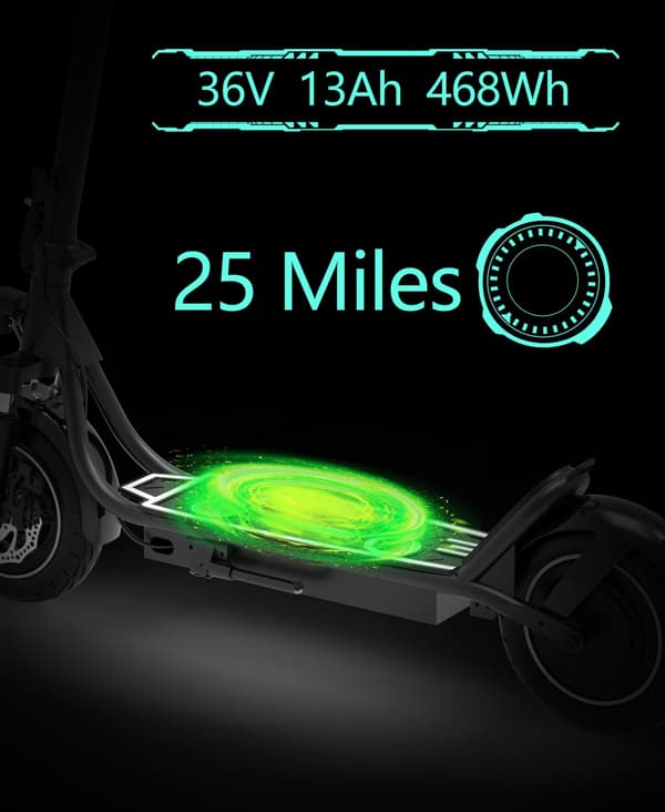 DriveTron DT01 36V 13AH elektrisk scooter – 400W motor, 45 km rækkevidde, IPX5 vandtæt
