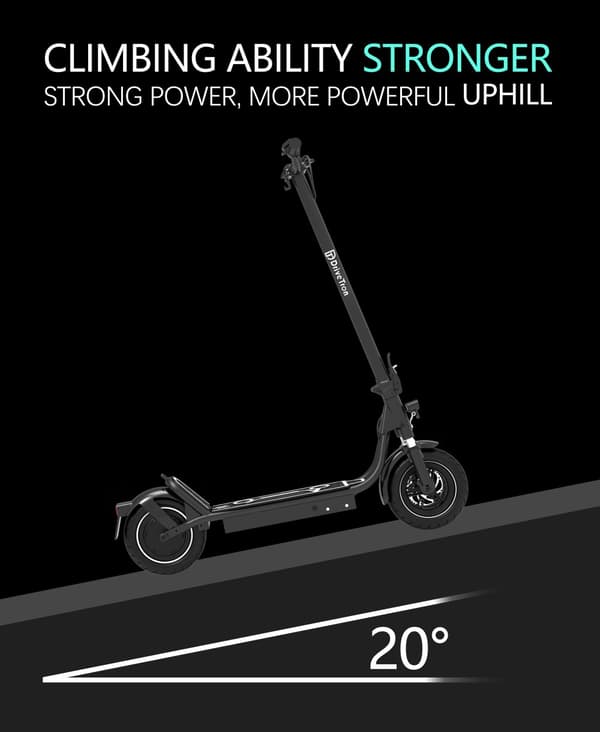 DriveTron DT01 36V 13AH elektrisk scooter – 400W motor, 45 km rækkevidde, IPX5 vandtæt