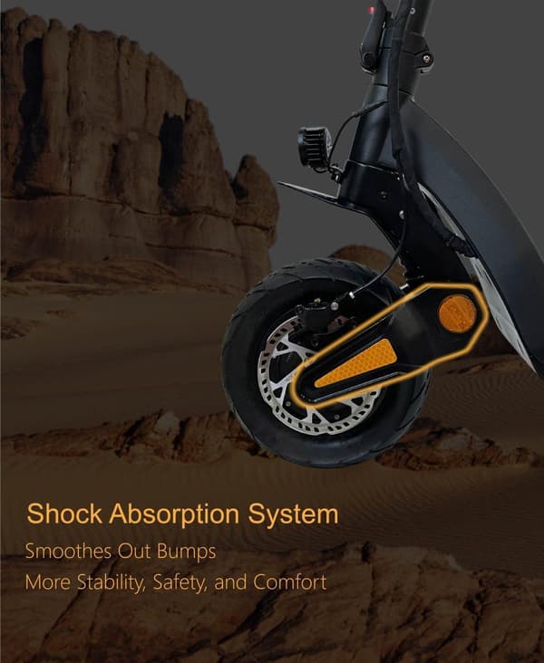 DriveTron DT06 elektrisk scooter 60V 23.4AH 75 km/t Maks. hastighed, 85 km rækkevidde, 1900W*2 motor og 11-tommer slangeløse dæk
