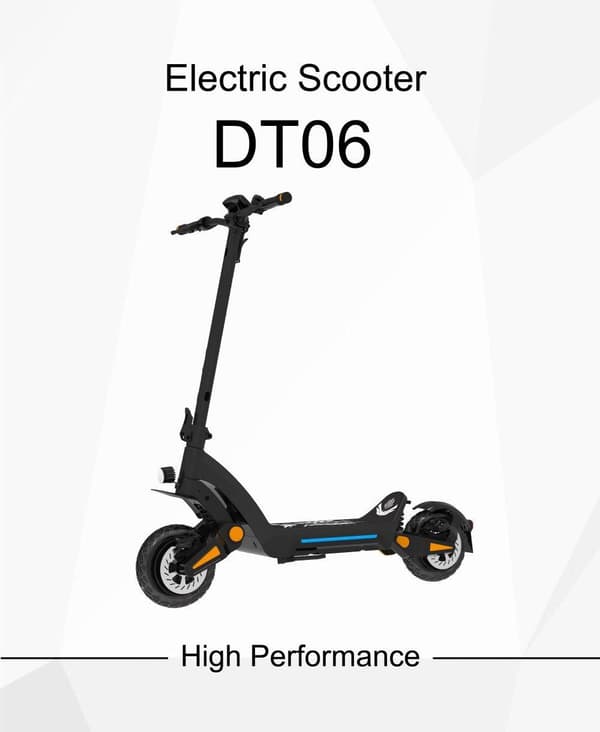 DriveTron DT06 elektrisk scooter 60V 23.4AH 75 km/t Maks. hastighed, 85 km rækkevidde, 1900W*2 motor og 11-tommer slangeløse dæk