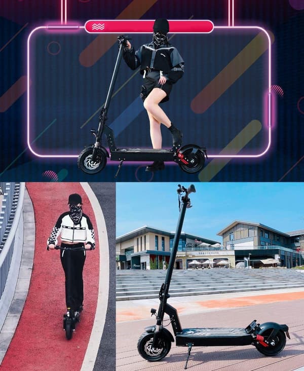DriveTron DT08 48V 13Ah sähköskootteri – 40 km/h nopeus, 60 km kantama, 1100 W moottori, ergonominen muotoilu