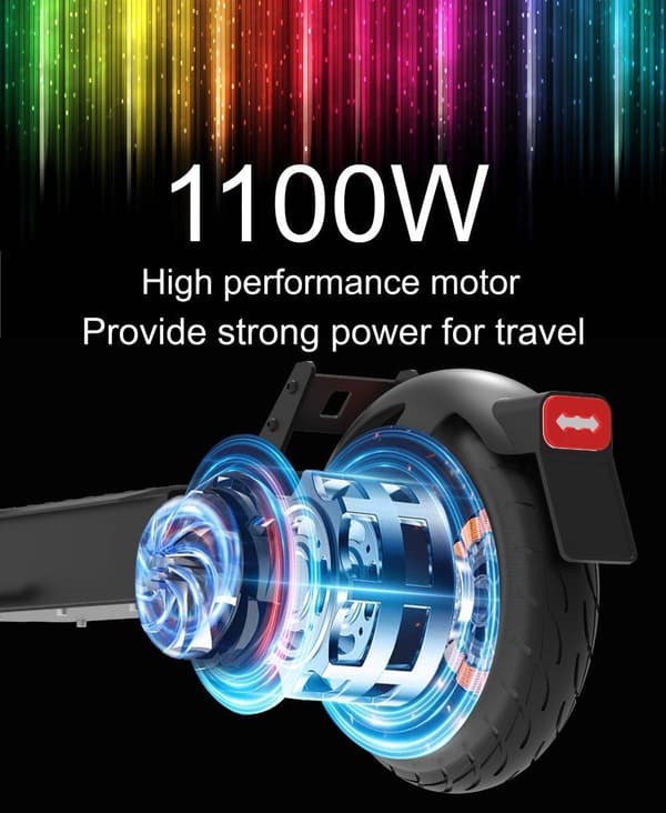 DriveTron DT08 48V 13Ah sähköskootteri – 40 km/h nopeus, 60 km kantama, 1100 W moottori, ergonominen muotoilu