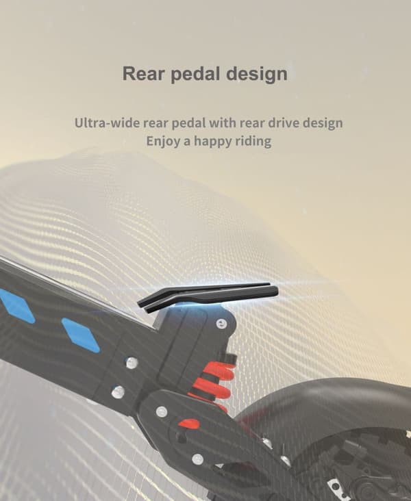 DriveTron DT10 48V 15.6Ah elektrisk scooter – 50 km/t hastighed, 55 km rækkevidde, 1400W motor, NFC-start