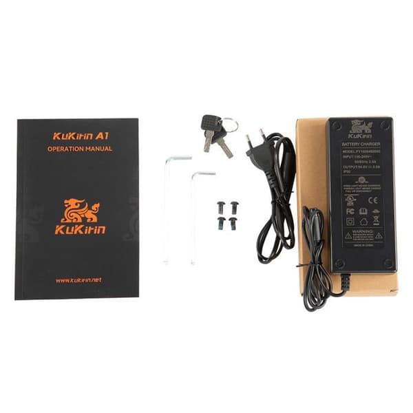 Kukirin A1 Fällbar Elskoter - Motor 800W - Batteri 48V 13Ah - Punkteringsfria Däck 10" - Räckvidd 45km - Skivbromsar