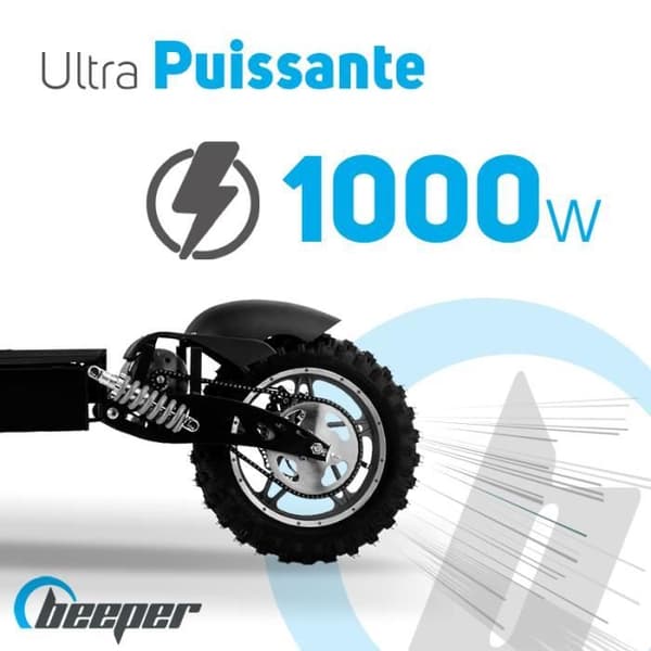 Elskoter BEEPER Cross FX1000-S - 1000 W - Fällbar - Blybatteri - 36 V - Utan sadel