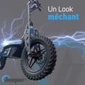 Miniatyrbild 2 av 4: Cross Electric Scooter FX1600-S - BEEPER - 14" - 1600W - Svart
