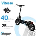 Miniatyrbild 1 av 4: Cross Electric Scooter FX1600-S - BEEPER - 14" - 1600W - Svart